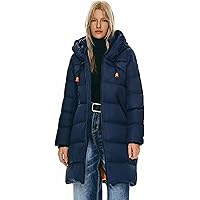 Amazon.com: Orolay Women's Thickened Long Down Jacket Winter Down
